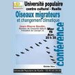 Conférence « oiseaux migrateurs et changement climatique »