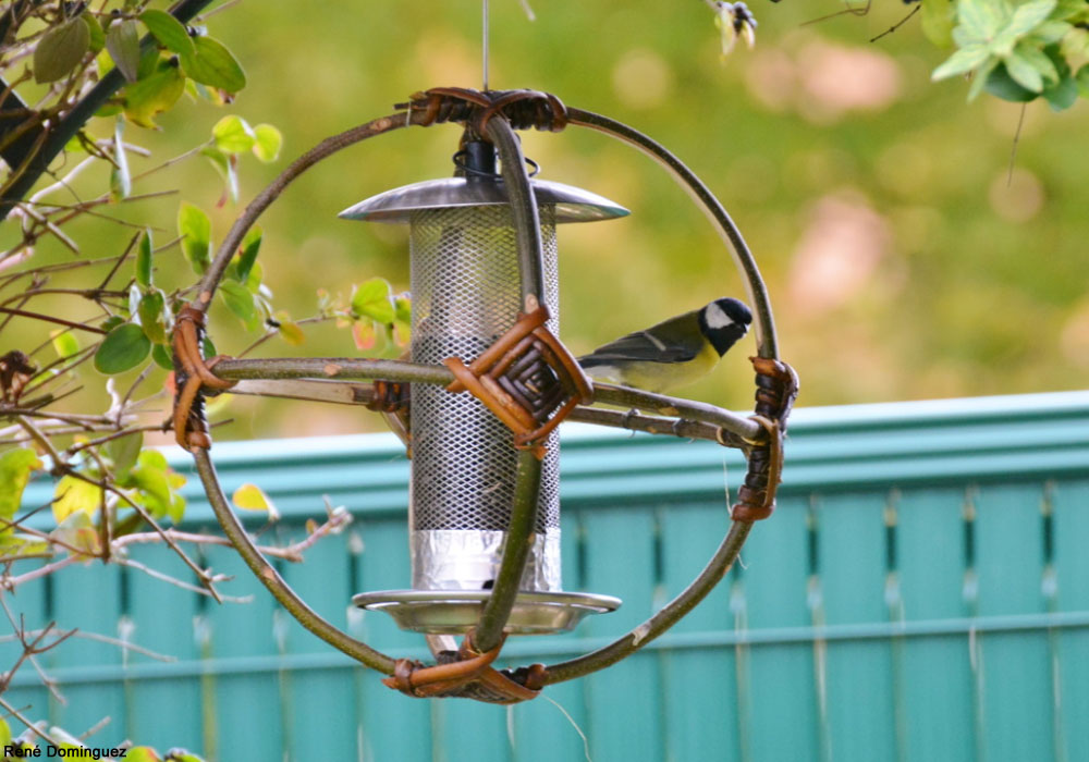 Support en osier pour mangeoire