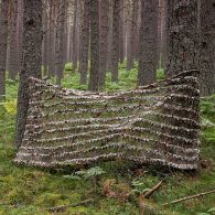 Couverture Tragopan de camouflage avec un motif 3D "feuilles"