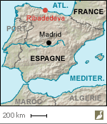 Situation de la commune de Ribadedeva, dans la communauté autonome des Asturies (Espagne)