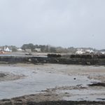 Vue à marée basse de l'anse du Pô, dans la baie de Plouharnel (Morbihan)