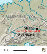 Situation du lac de Neusiedl ou Fertő (Autriche/Hongrie)