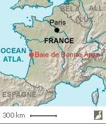 Situation de la baie de Bonne Anse (Charente-Maritime)