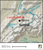 Situation de Langenthal (Suisse)