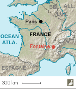 Situation de Fontaine (Isère)