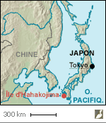 Situation de l'île d'Hahakojima (Japon)