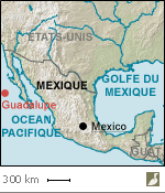 Situation de l'île de Guadalupe (Mexique)