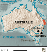 Situations des secteurs côtiers de la Nouvelle-Galles-du-Sud (Australie)