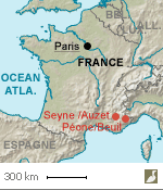 Situations des secteurs de Péone/Beuil (Alpes-Maritimes) et de Seyne/Auzet (Alpes-de-Haute-Provence)
