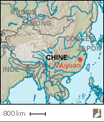 Situation du xian de Wuyuan (Chine)