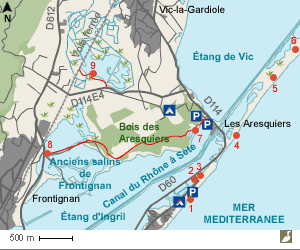 Carte des Aresquiers (Hérault)