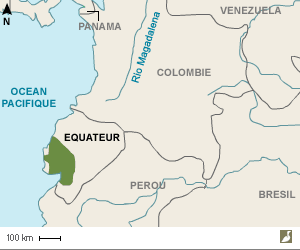 Aire de répartition de l'Amazone lilacée (Amazona lilacina)