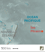 Situation de l'archipel des Pitcairn (Grande-Bretagne)