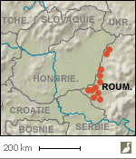 Emplacements de plusieurs nichoirs pour Faucons sacres