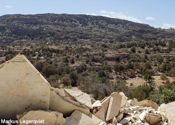 Vue du wadi Gathal (Arabie saoudite)
