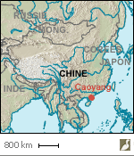 Situation du village de Caoyang (Chine)