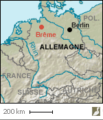 Situation de Brême (Allemagne)