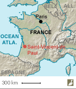 Situation de Saint-Vincent-de-Paul (Gironde)