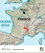Situations du massif du Mézenc et du mont Gerbier-de-Jonc (Haute-Loire/Ardèche) et du plateau du Devès (Haute-Loire)