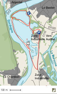 Carte de la réserve départementale de biodiversité d’Argentat-sur-Dordogne (Corrèze)