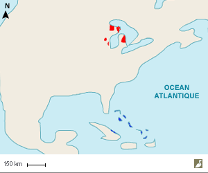 Zones de nidification et d'hivernage de la Paruline de Kirtland (Setophaga kirtlandii)