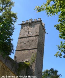La tour du château de Montbard (Côte-d'Or)