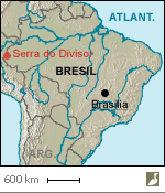 Situation de la Serra do Divisor (Brésil)
