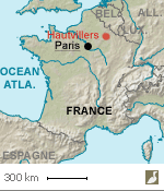 Situation de Hautvillers (Marne)