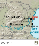 Situations du delta du Danube et de la Dobroudja (Dobrudja) (Roumanie)
