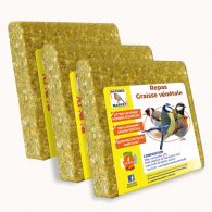 Ensemble de trois repas pour oiseaux à base de graisse végétale