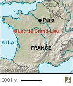 Situation du lac de Grand-Lieu (Loire-Atlantique)