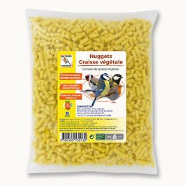 Granulés (nuggets) de graisse végétale aux insectes