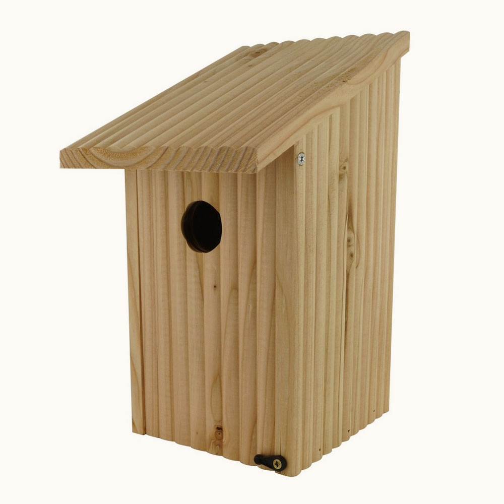 Nichoir en bois Bicoque pour oiseaux (diamètre d'entrée de 34 mm
