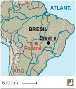 Situation de Poconé (Brésil)