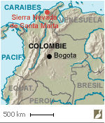 Situation de la Sierra Nevada de Santa Marta (Colombie)